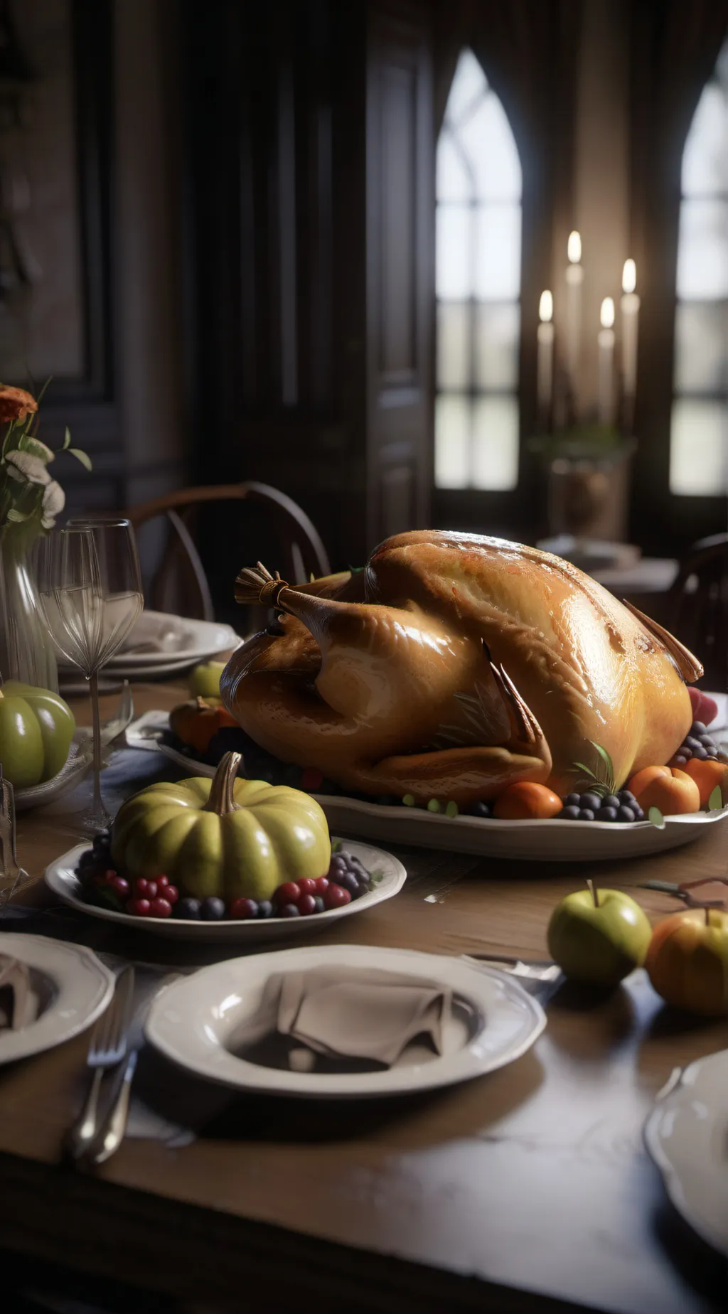 ai character: fpe Thanksgiving! background