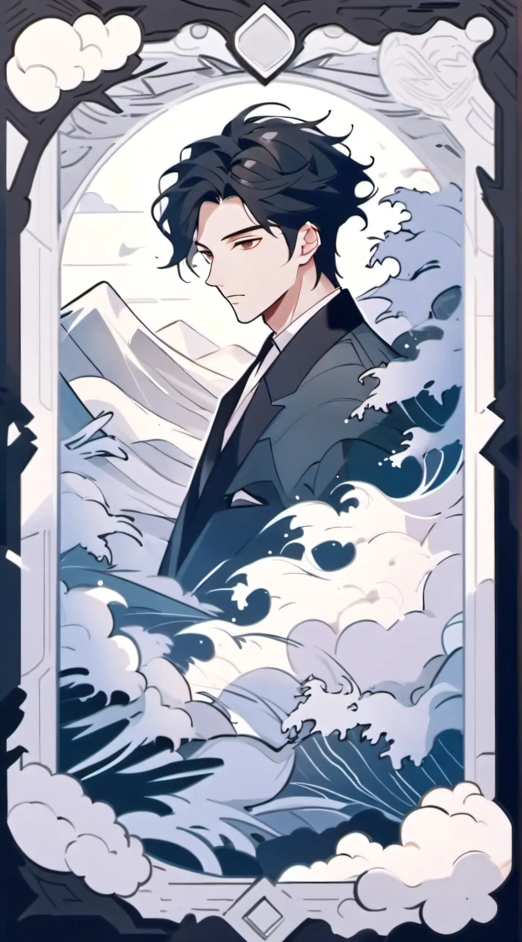 ai character: slash background