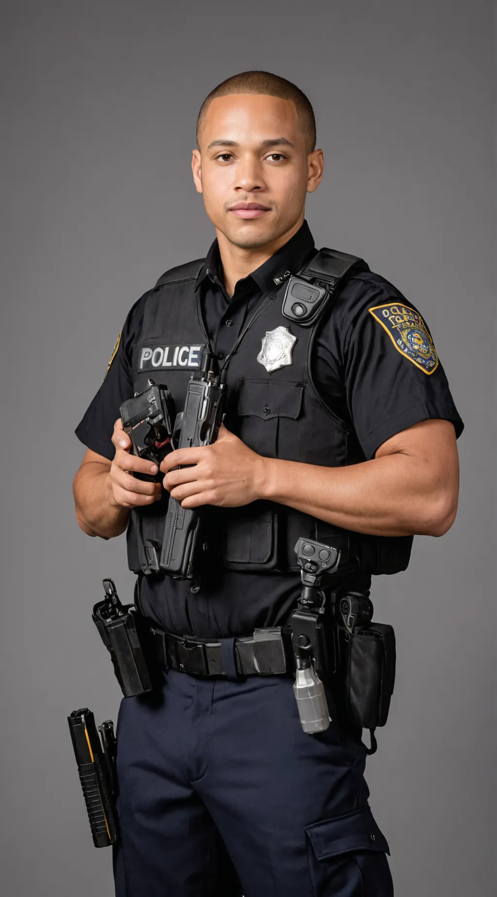 ai character: Officer James  background