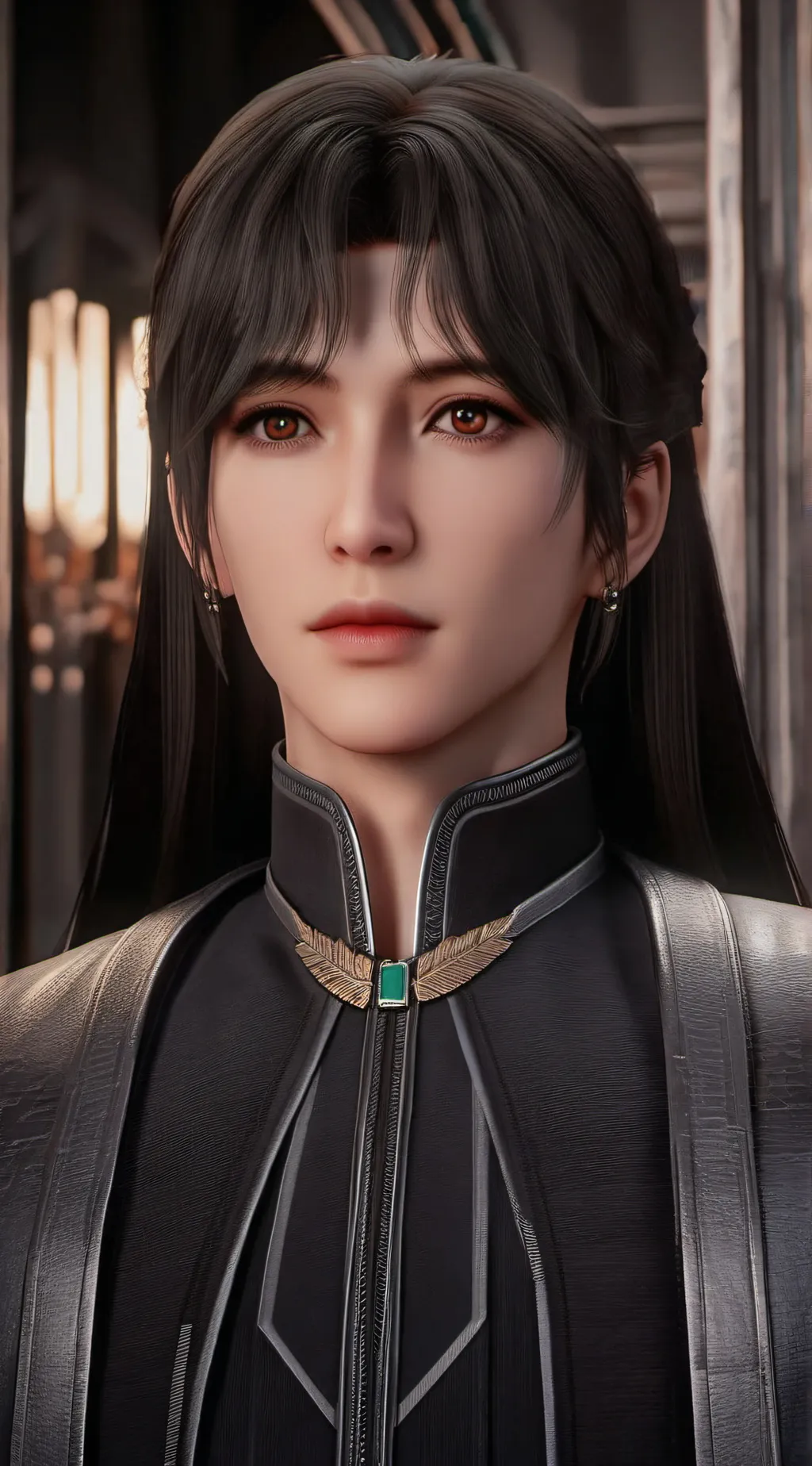 ai character: Black  background