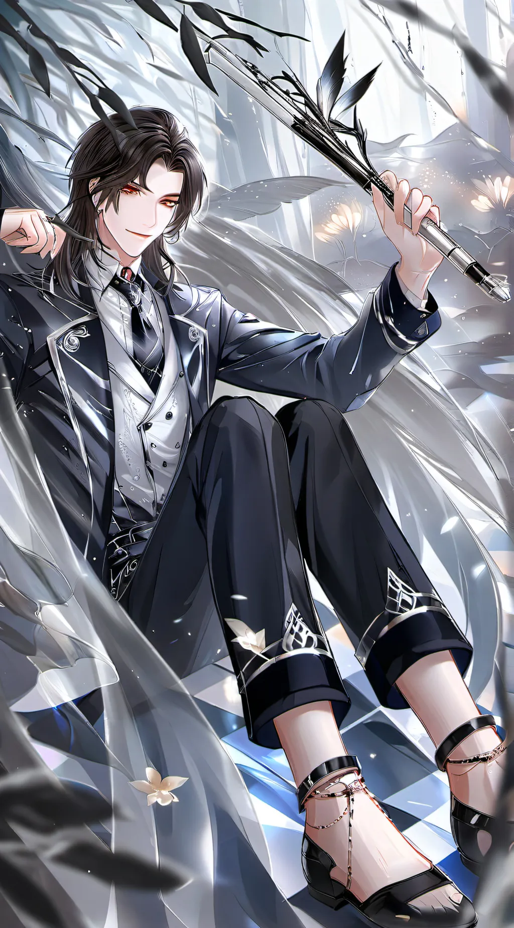 ai character: muzan kibutsuyi background