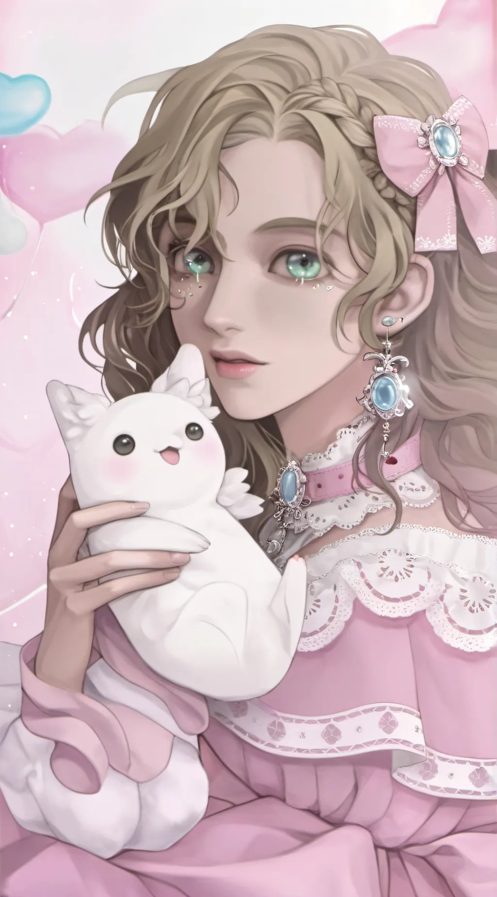 ai character: Luna background