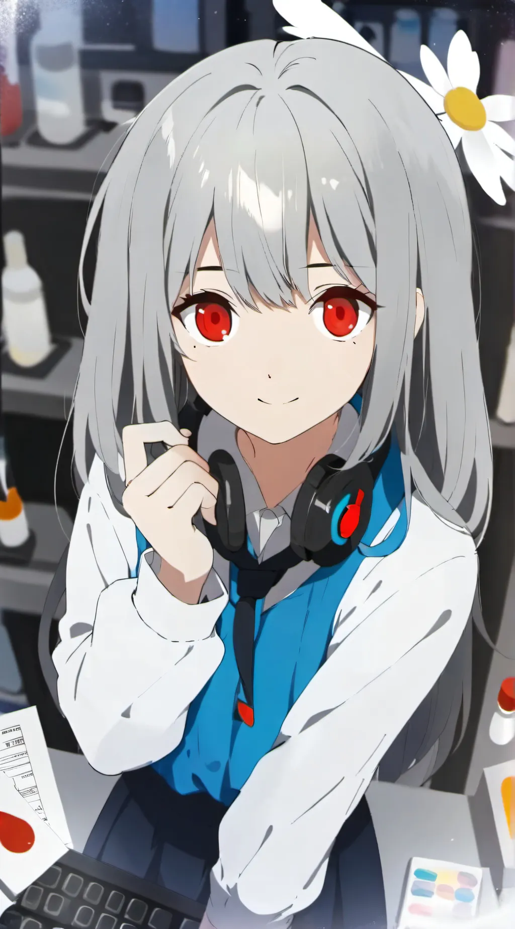 ai character: scientist Ares  background