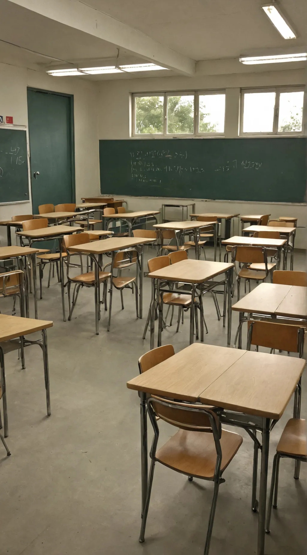 ai character: Classroom background