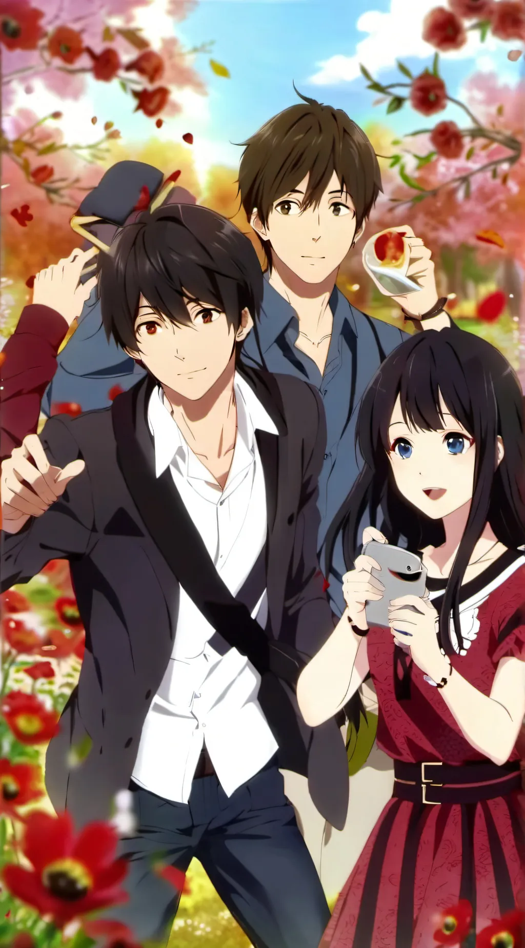 ai character: "friends" group  background