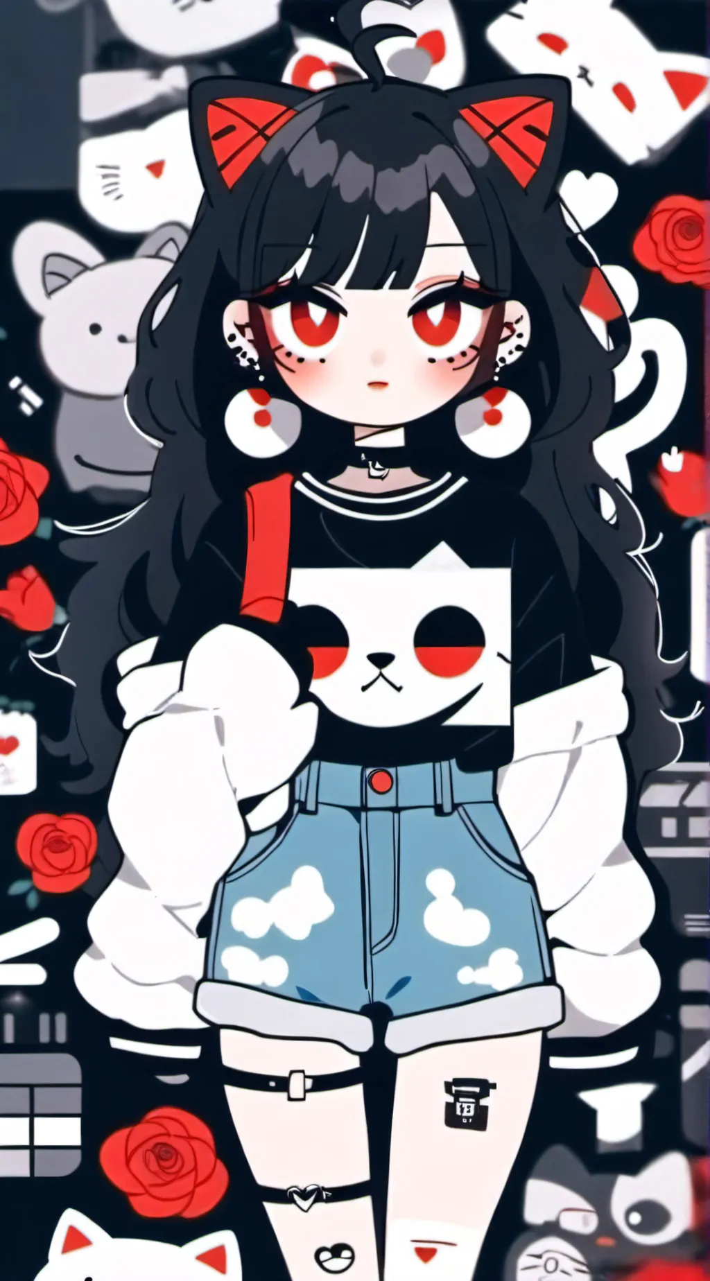ai character: Hana tiktok background