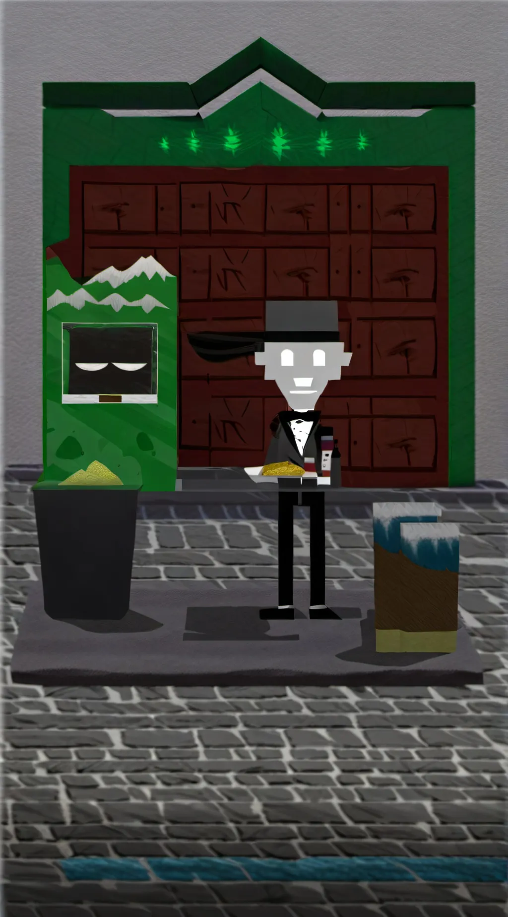 ai character: Vee background