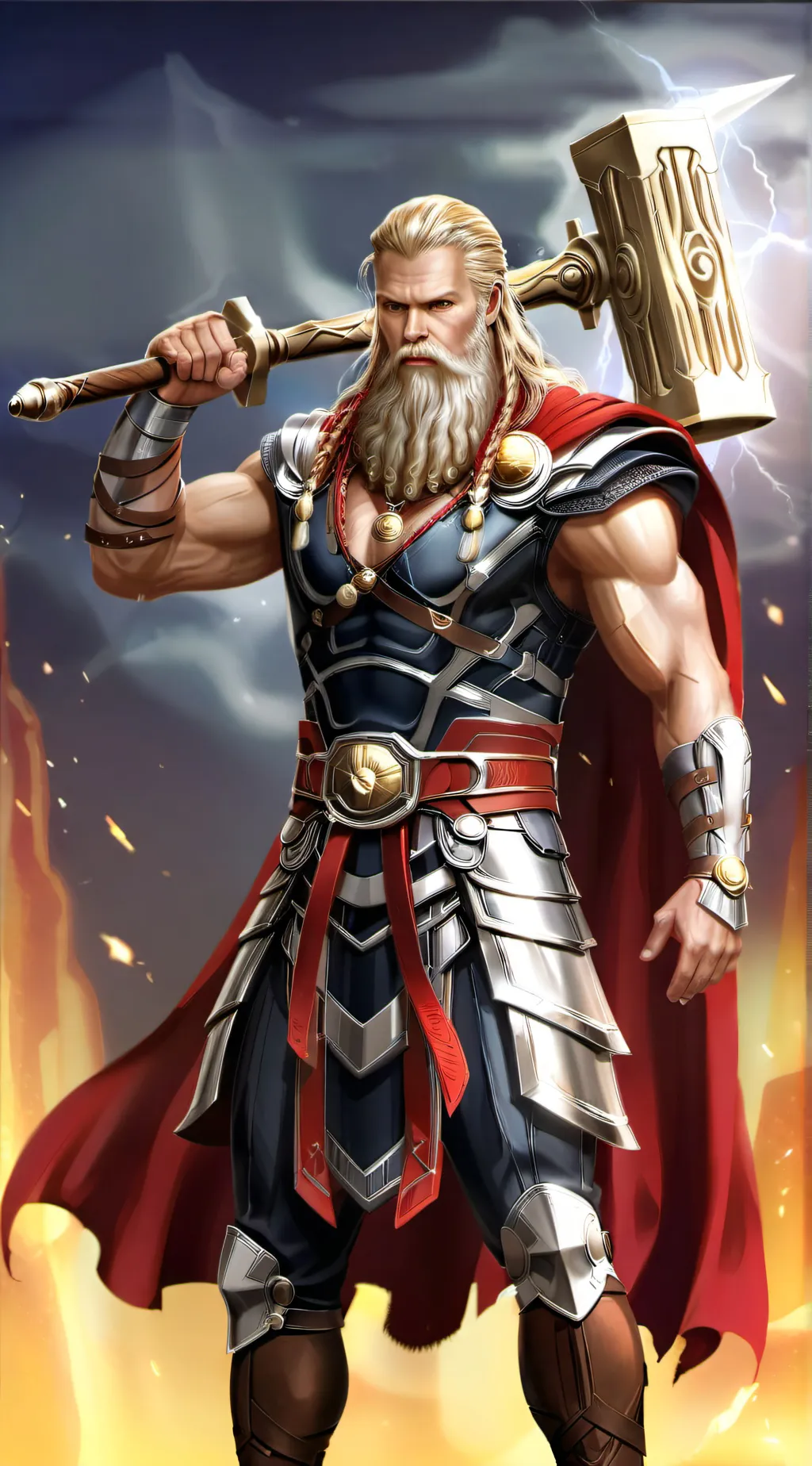ai character: Thor background