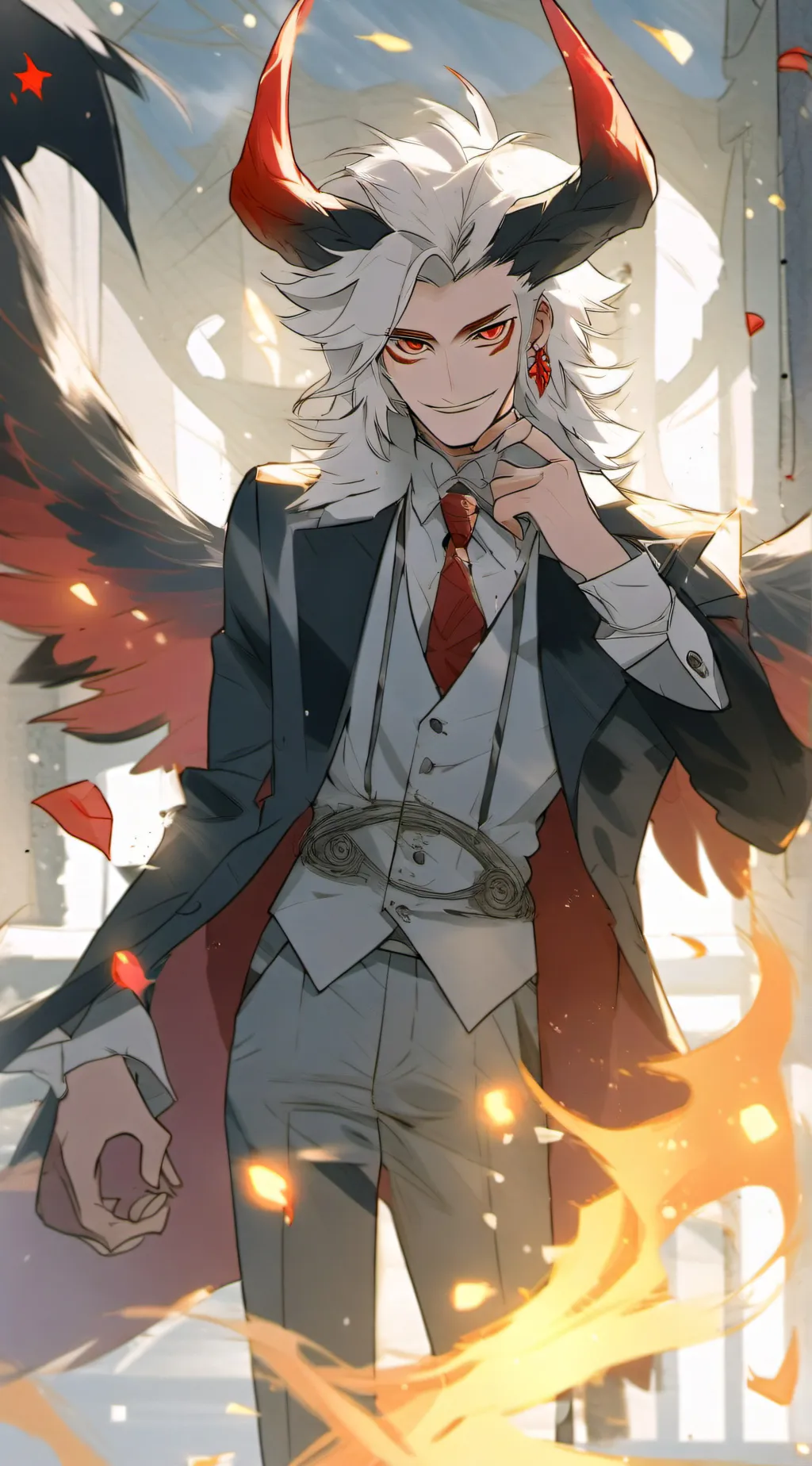ai character: Lucifer from HH background