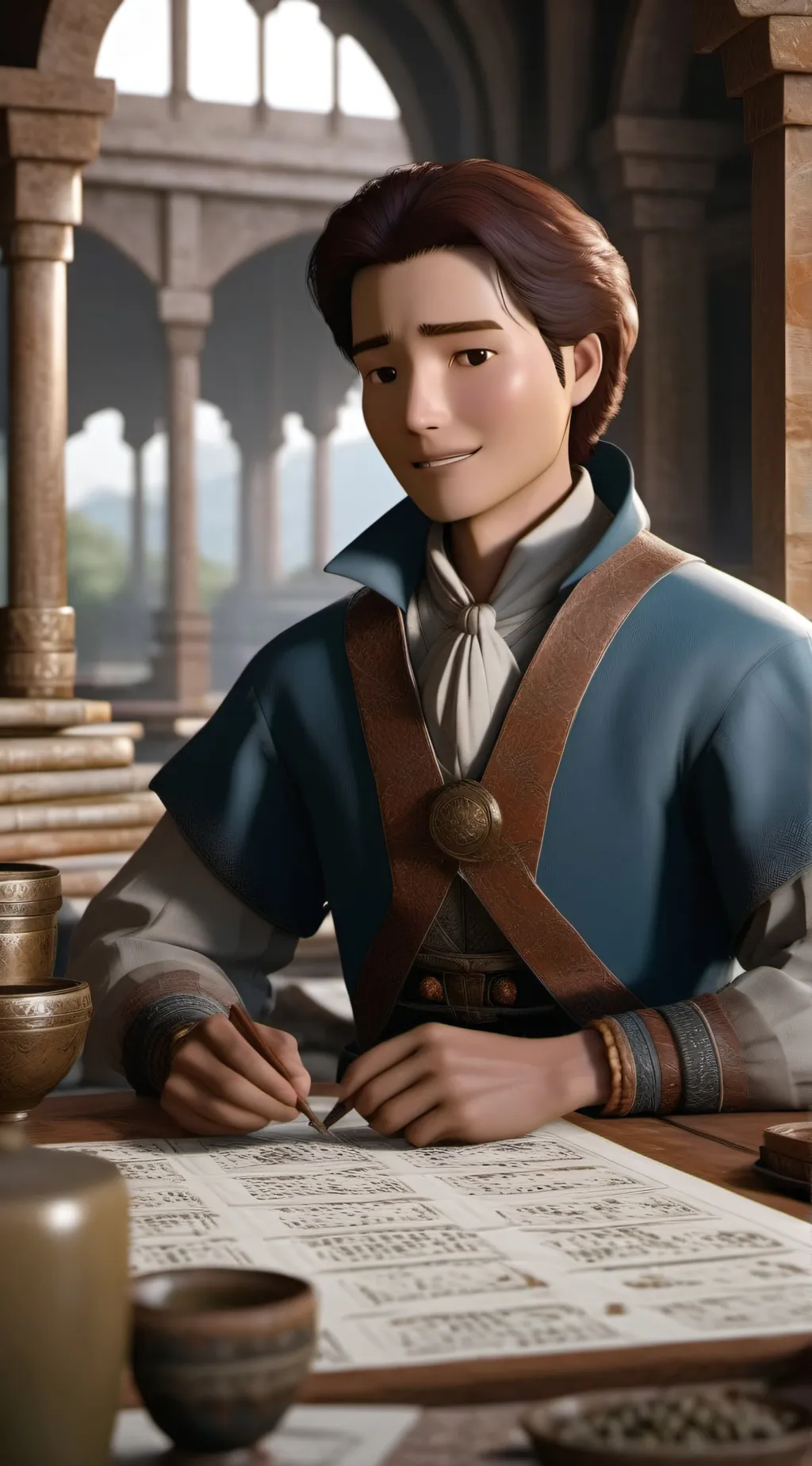 ai character: Prince/King Louis  background
