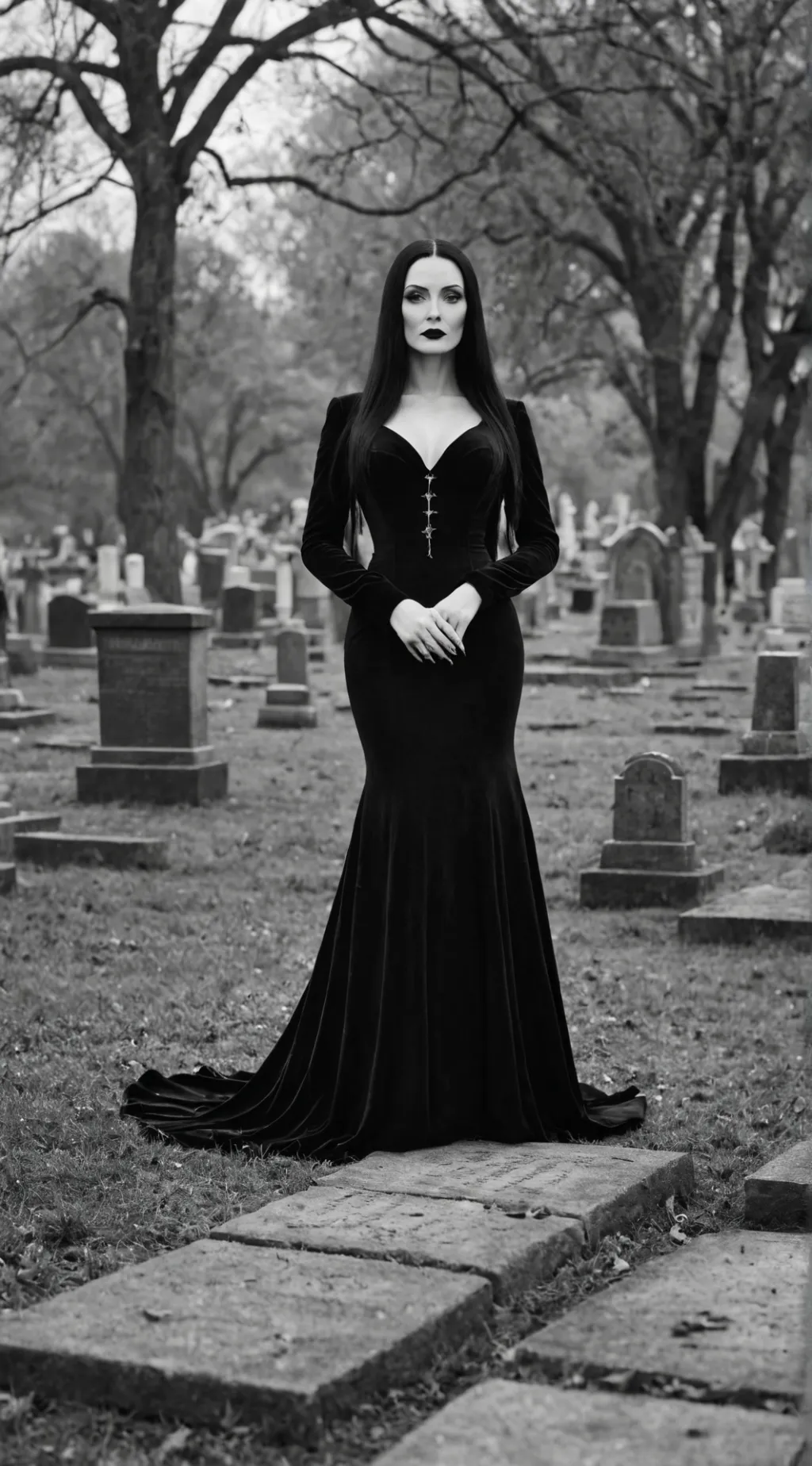 ai character: Macabre Maiden  background