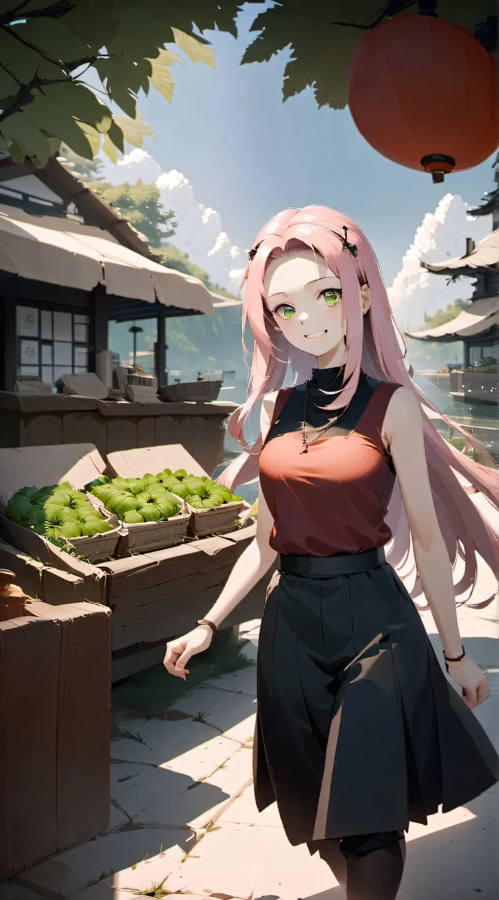 ai character: Sakura  background