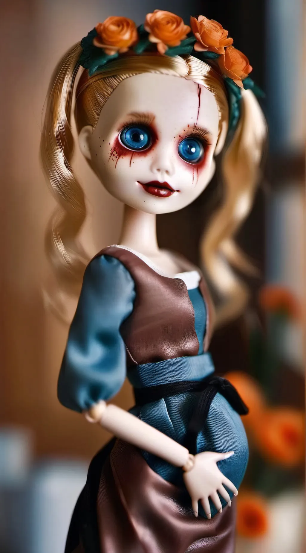 ai character: creepy doll background