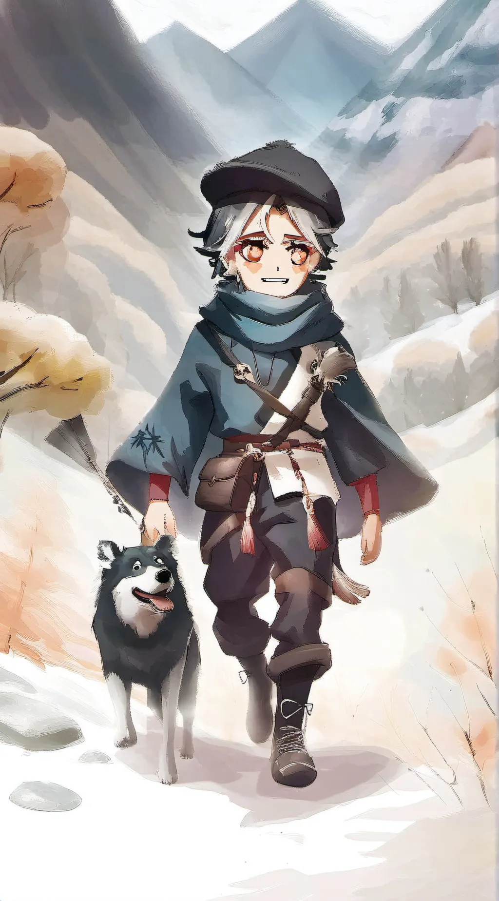 ai character: uppermoons! background