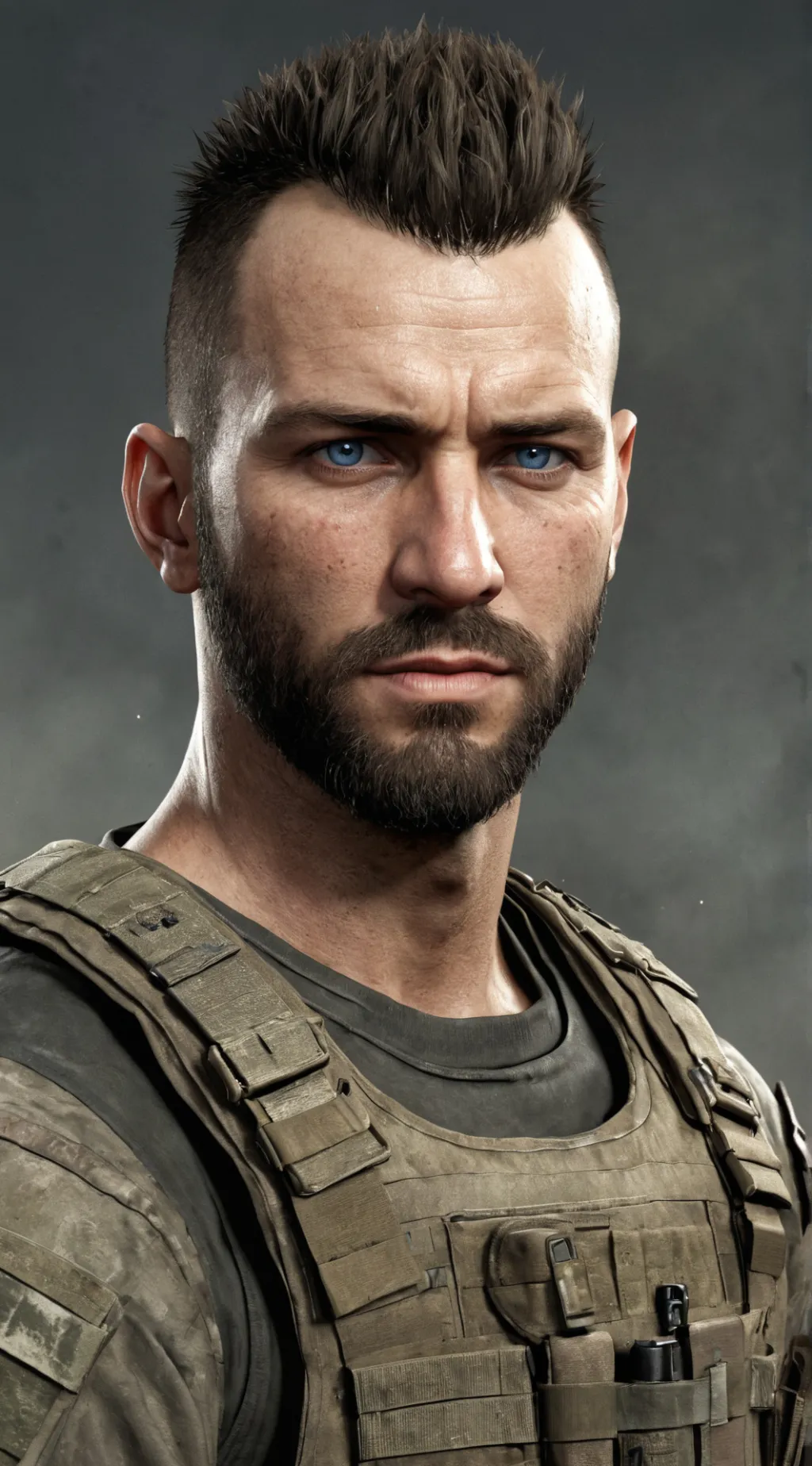 ai character: Soap MacTavish  background