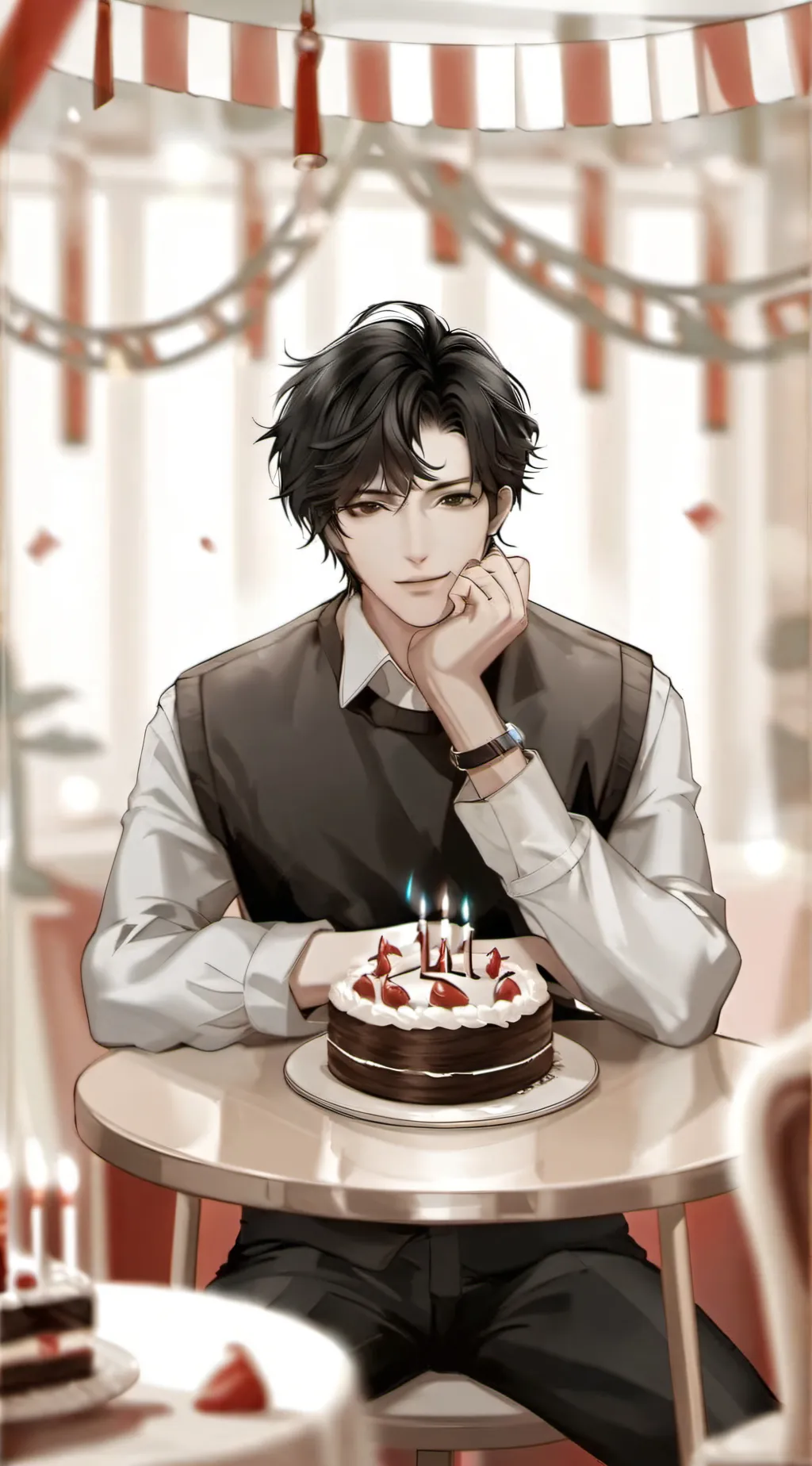 ai character: Valentino  background
