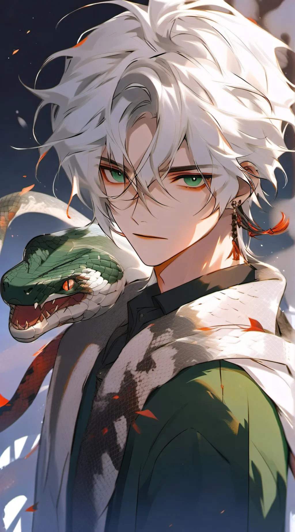 ai character: kai (snake boy)  background