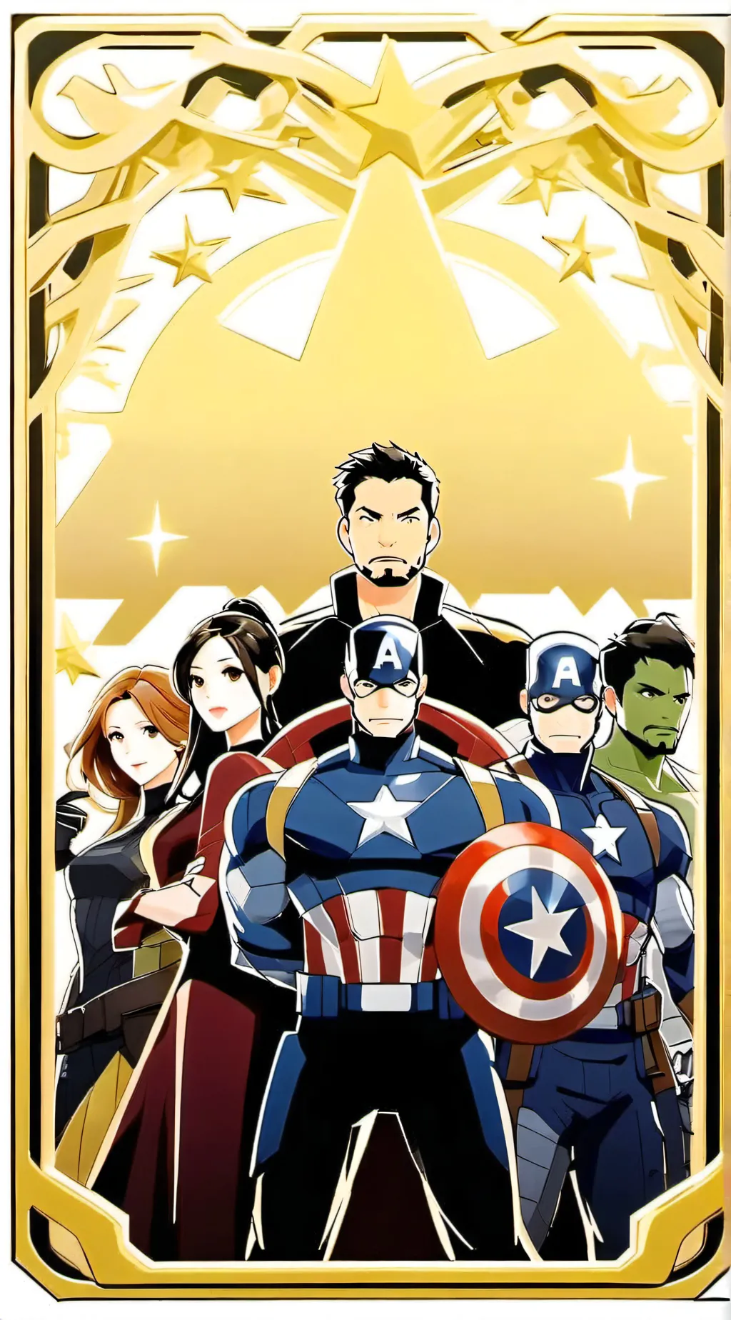 ai character: The avengers background