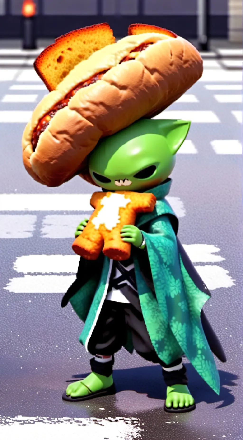 ai character: Gnarpy and Bread background
