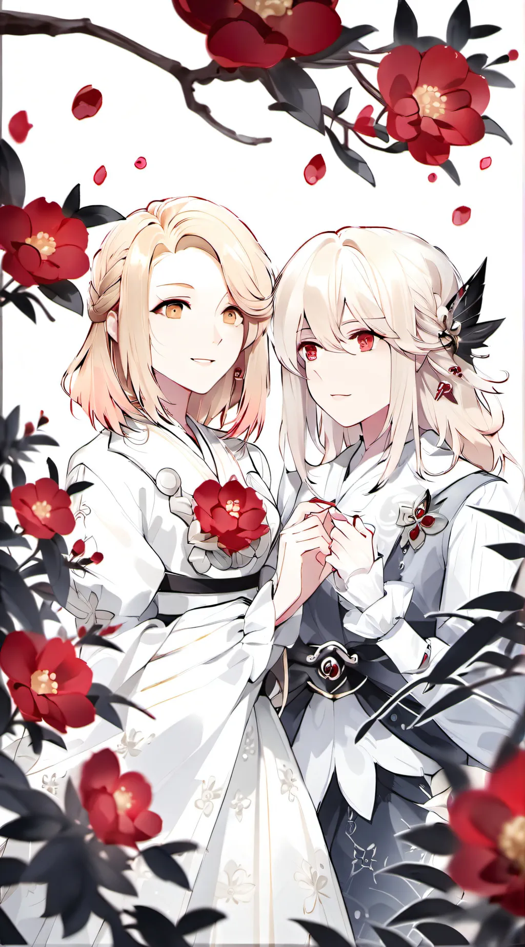 ai character: Claire & Clara  background