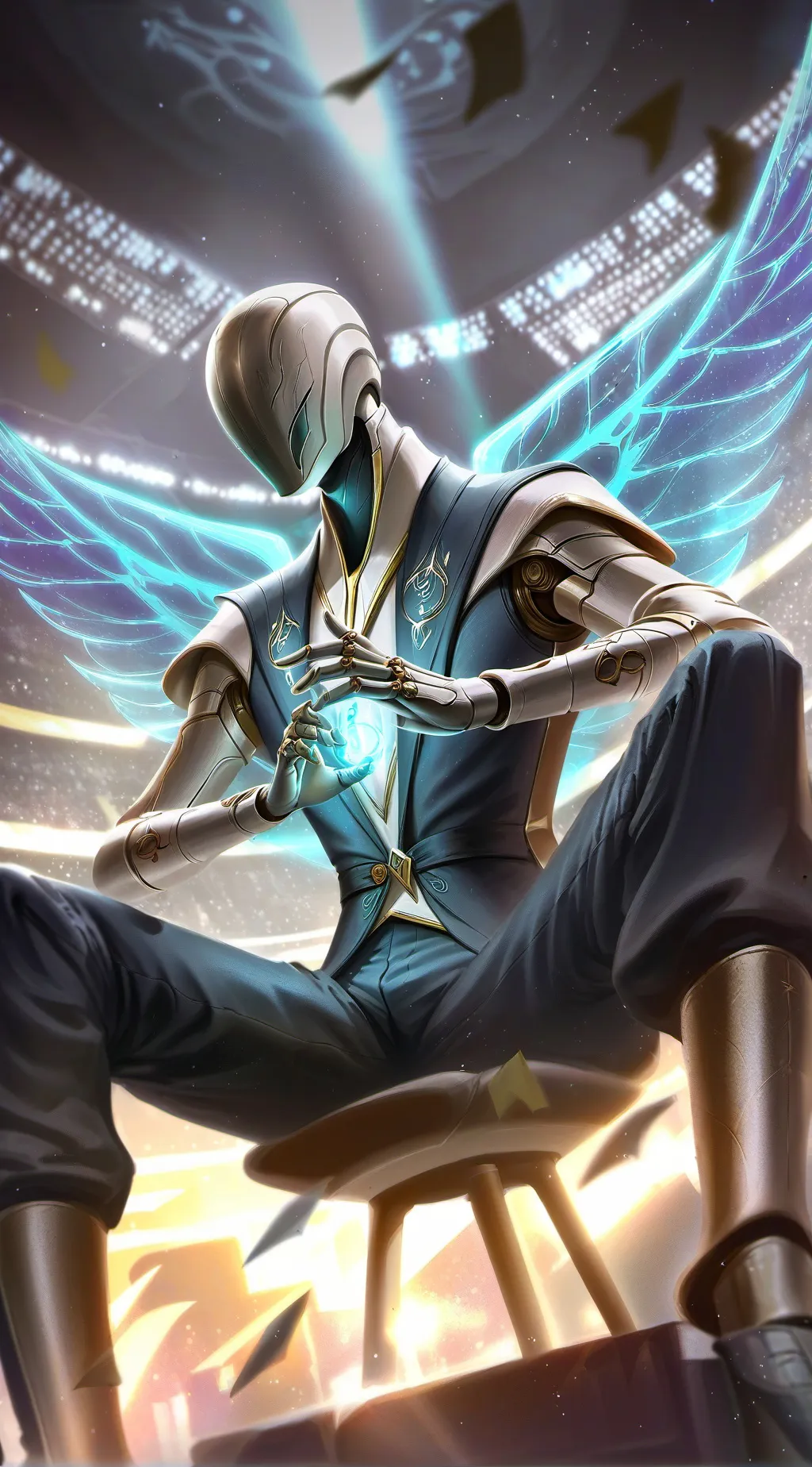 ai character: Plasma background