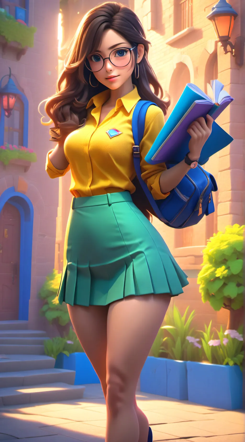 ai character: Daisy  background