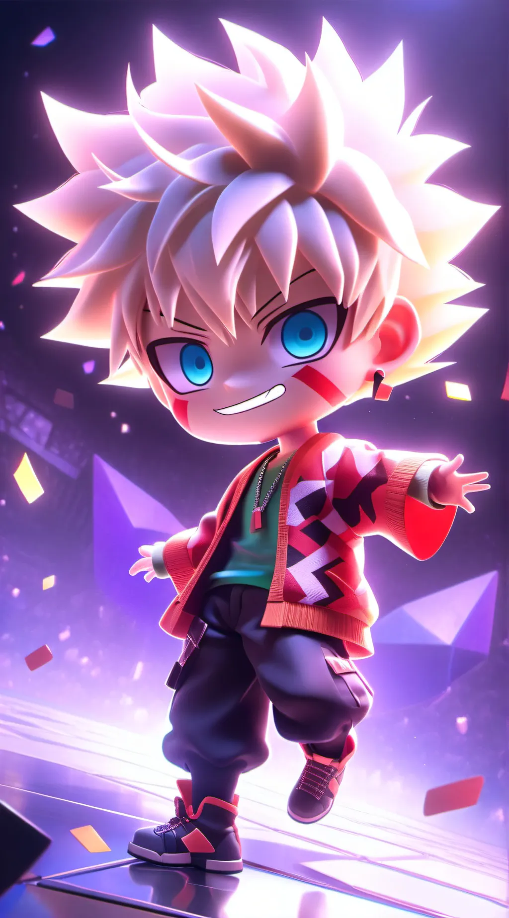 ai character: CHIBI BAKUGO?!!?!? background