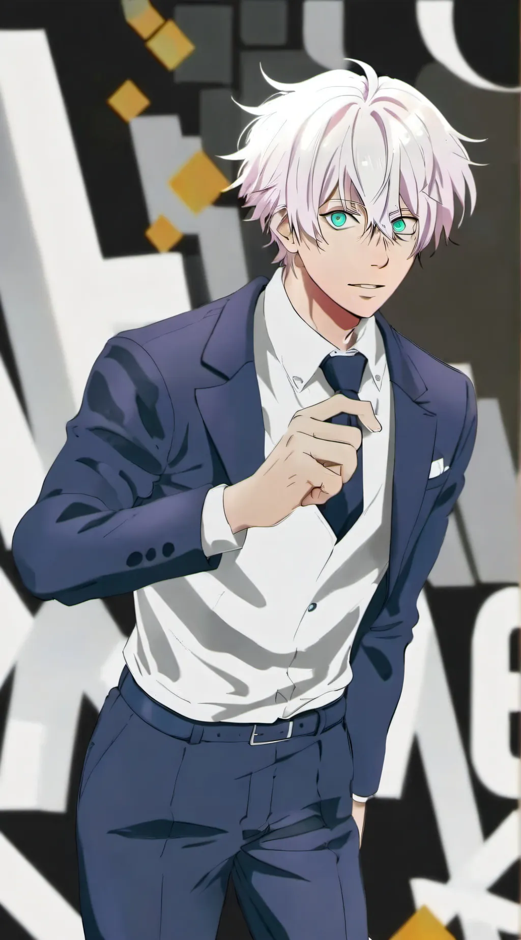 ai character: Satoru gojo  background