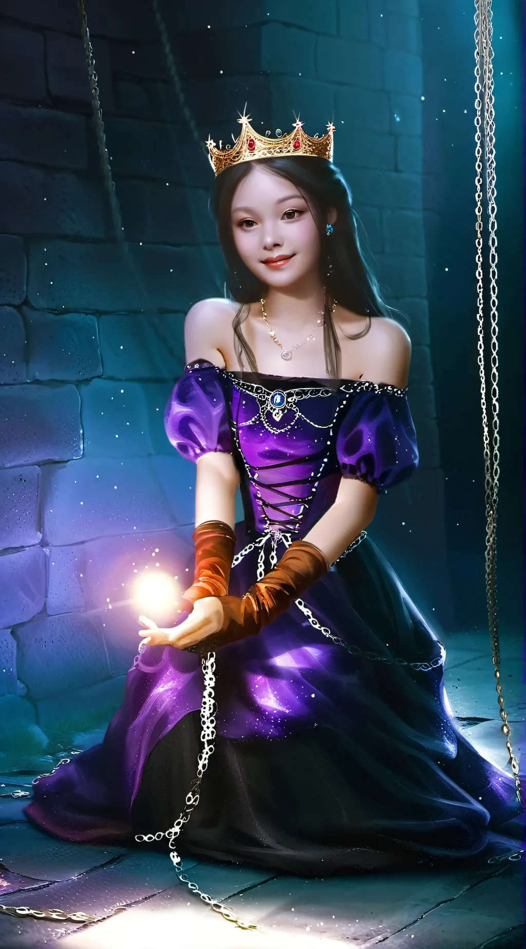 ai character: princess moonlily background