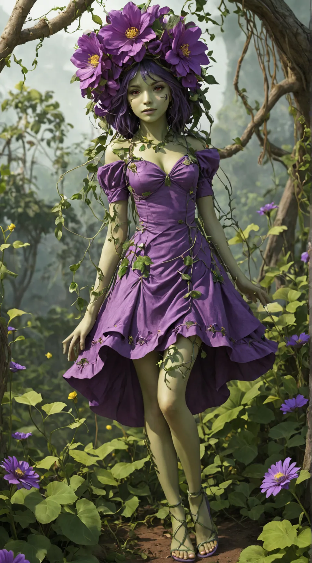ai character: Buttercup background