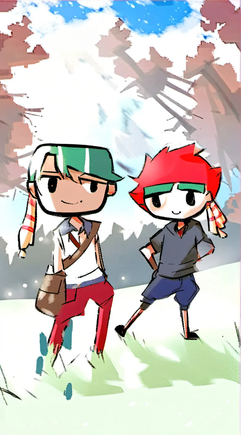 ai character: dandy world  background