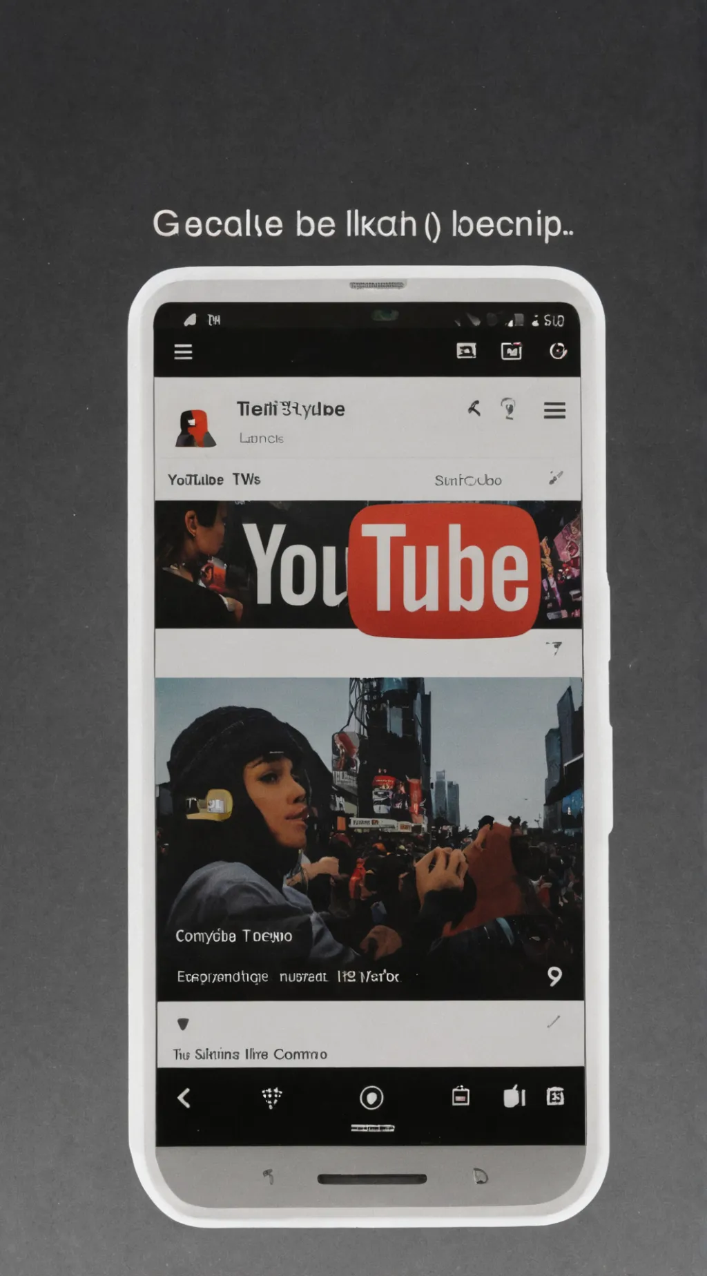ai character: Youtube background
