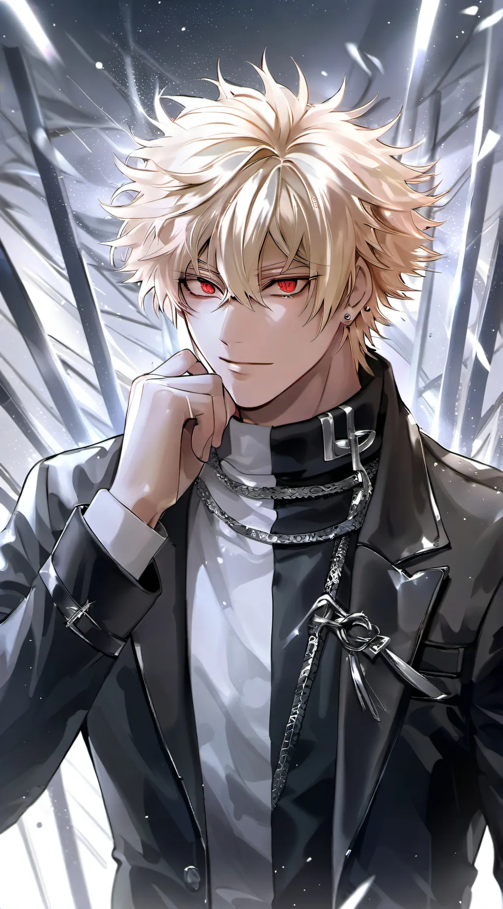 ai character: Katsuki Bakugou  background