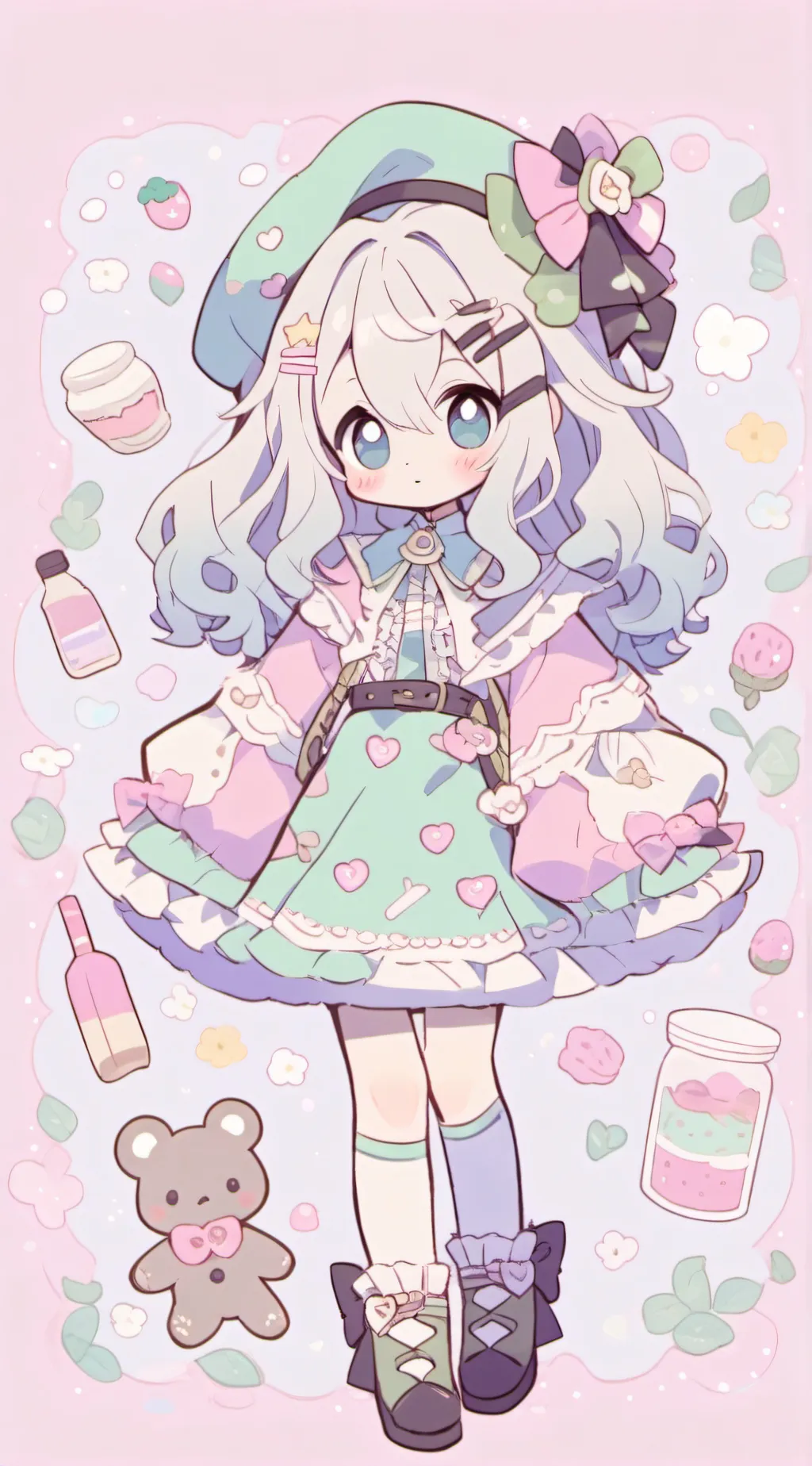 ai character: KNY soulmate color background