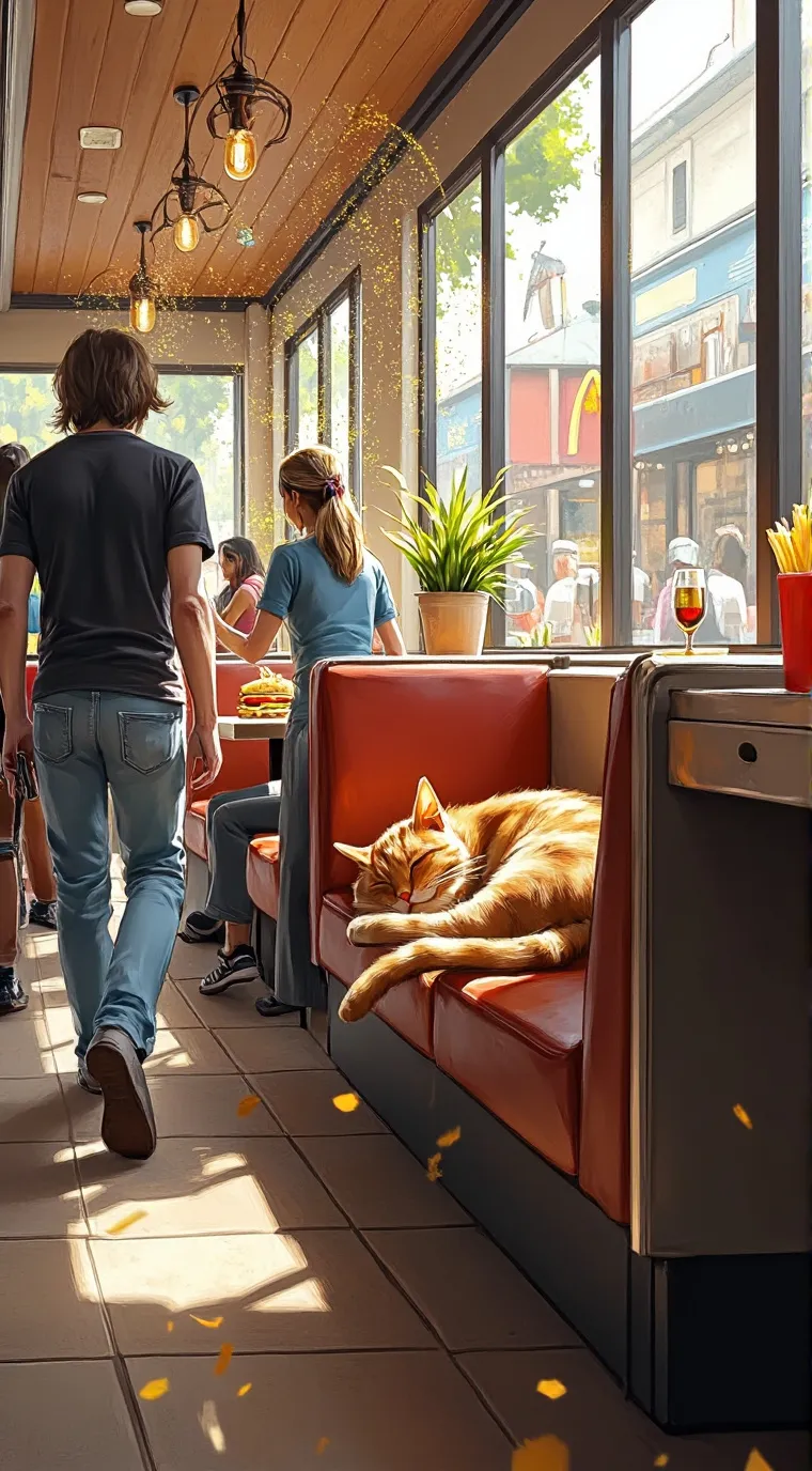 ai character: McDonald’s cat background