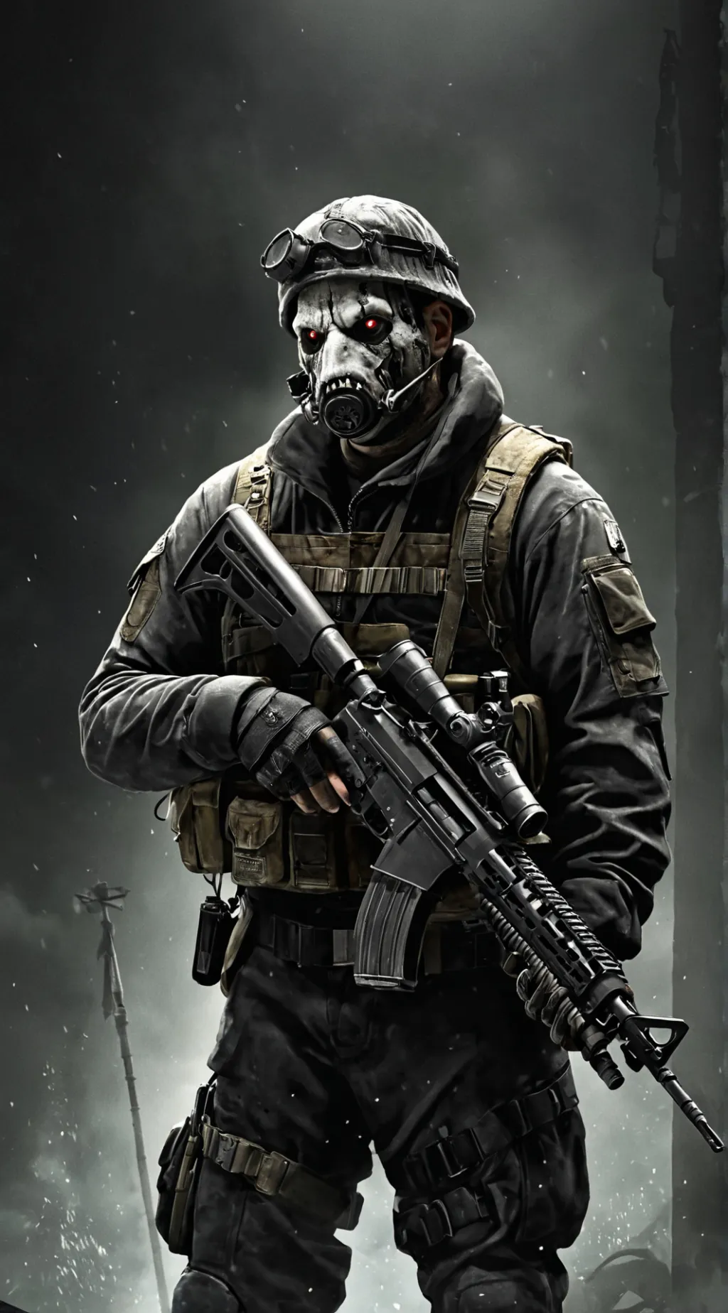 ai character: COD x DOORS??? background