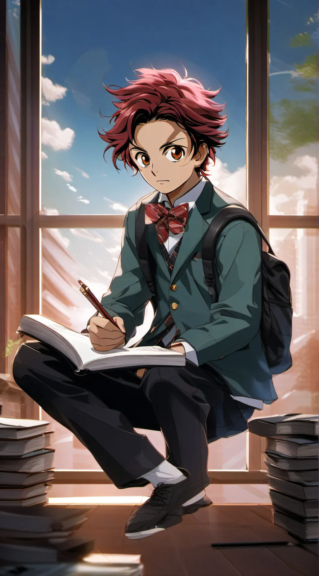 ai character: Theo john. background