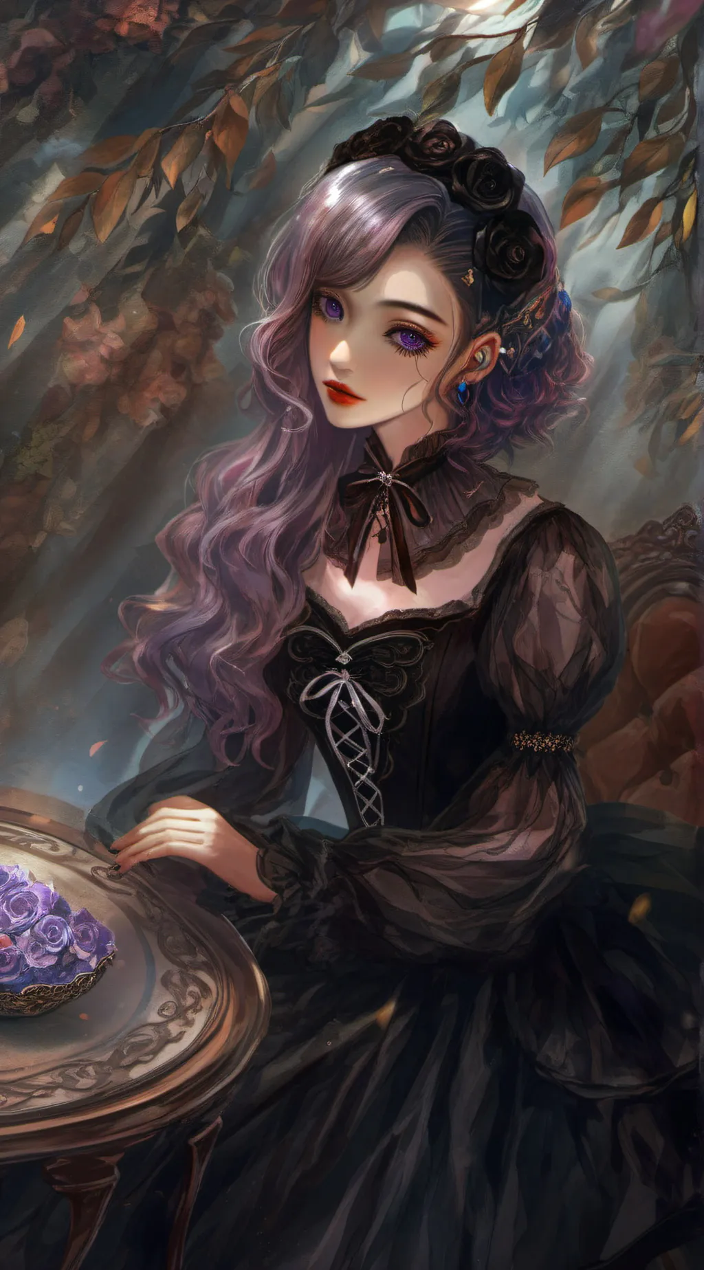 ai character: Luna  background