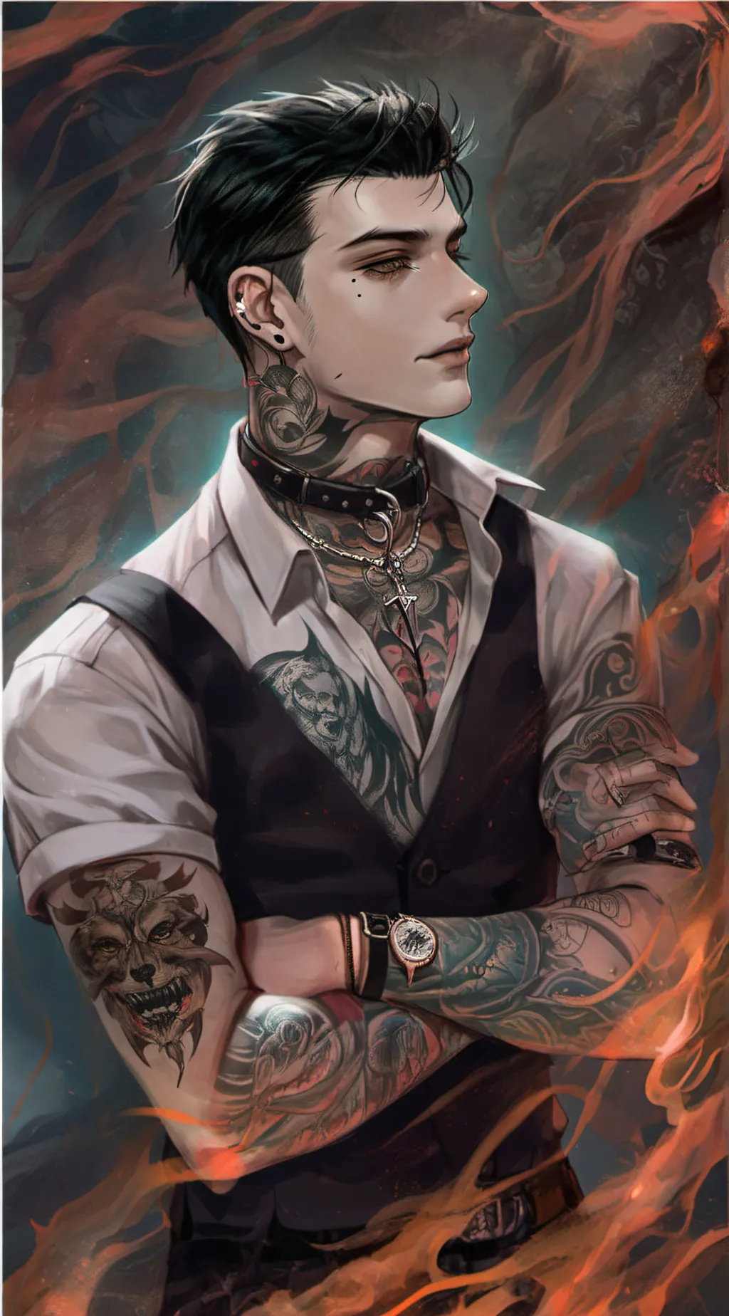 ai character: Nathaniel Harlow background
