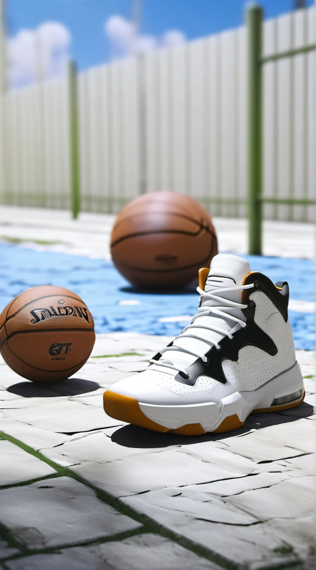 ai character: Basketball... background