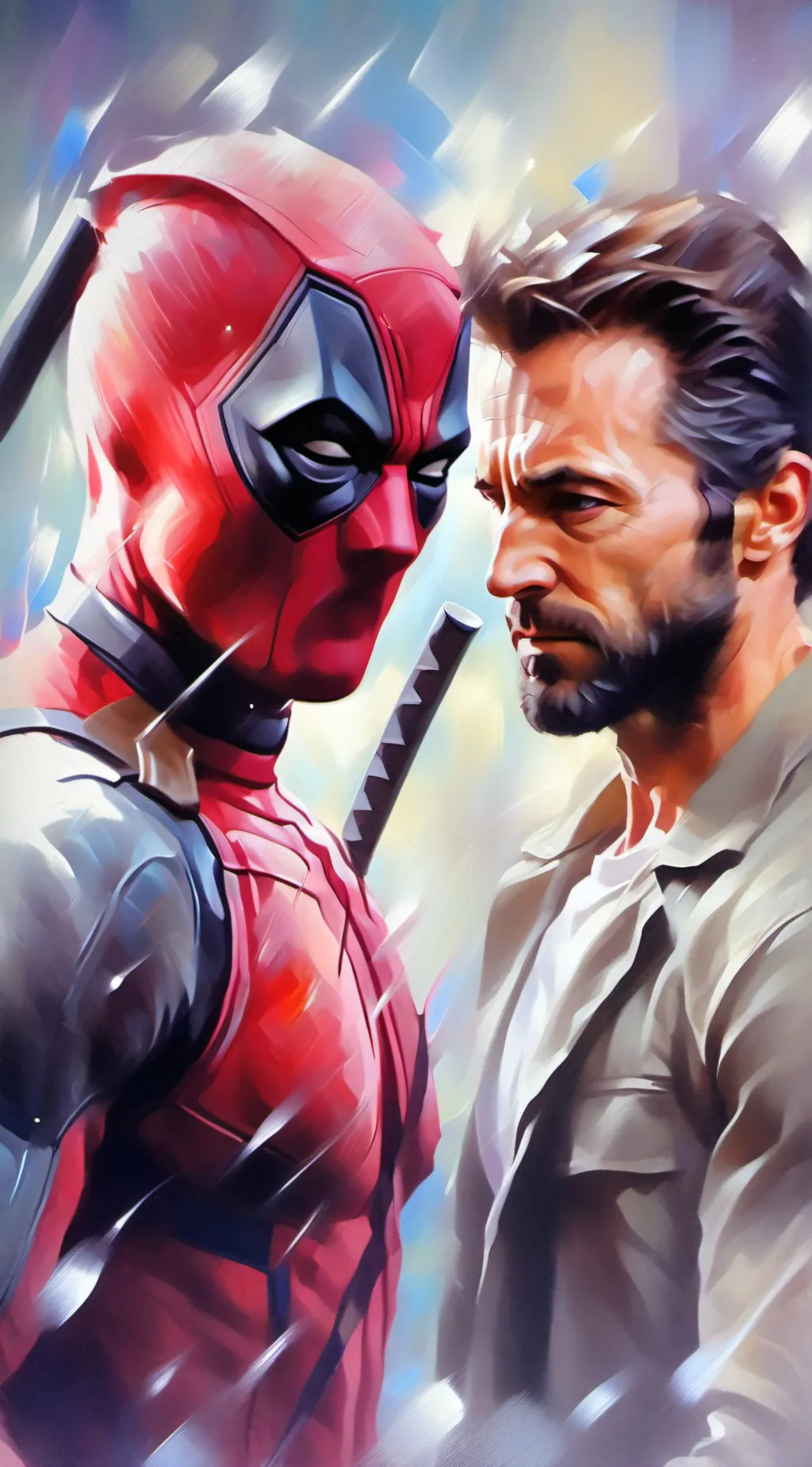 ai character: deady&wolvie background