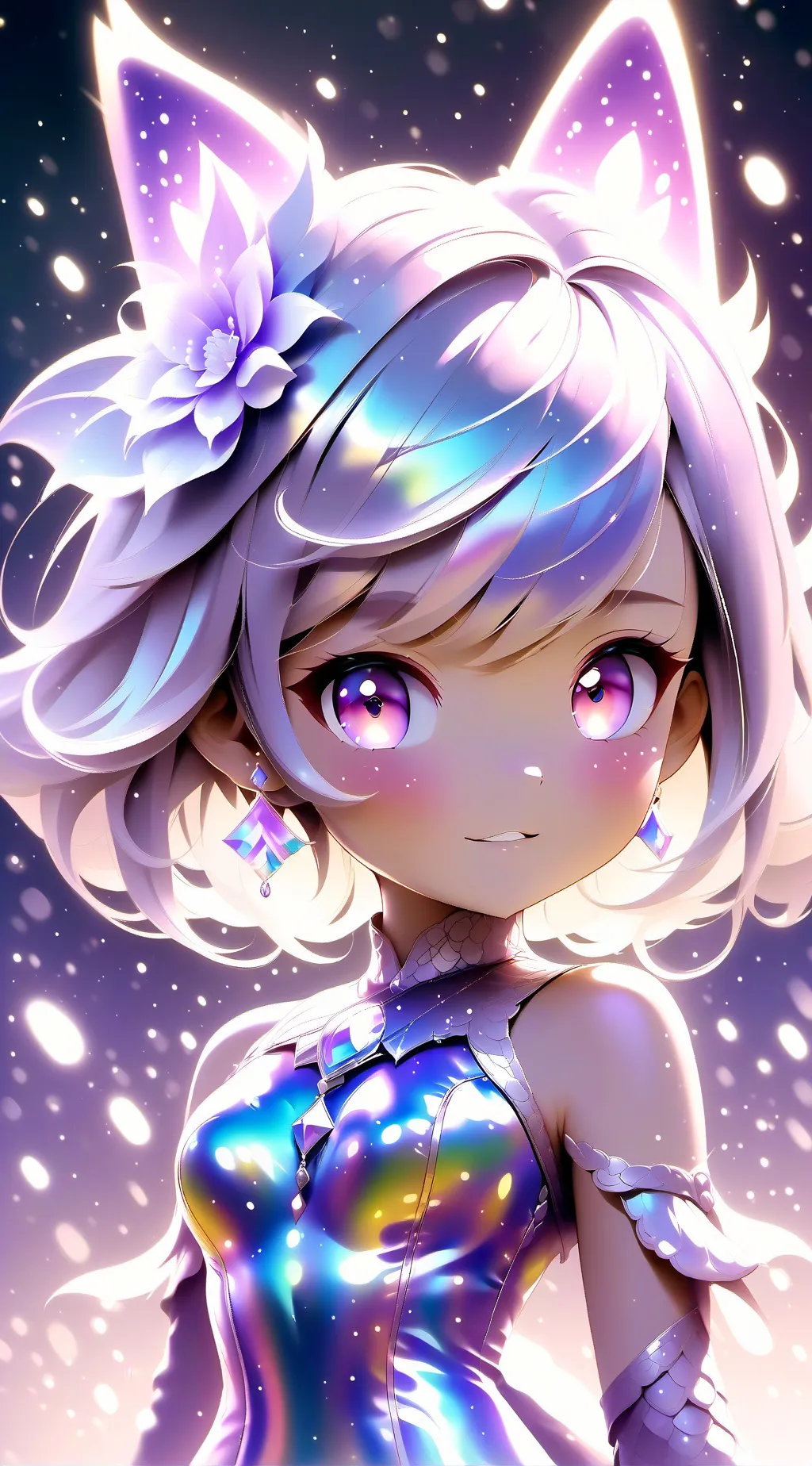 ai character: naked alone background