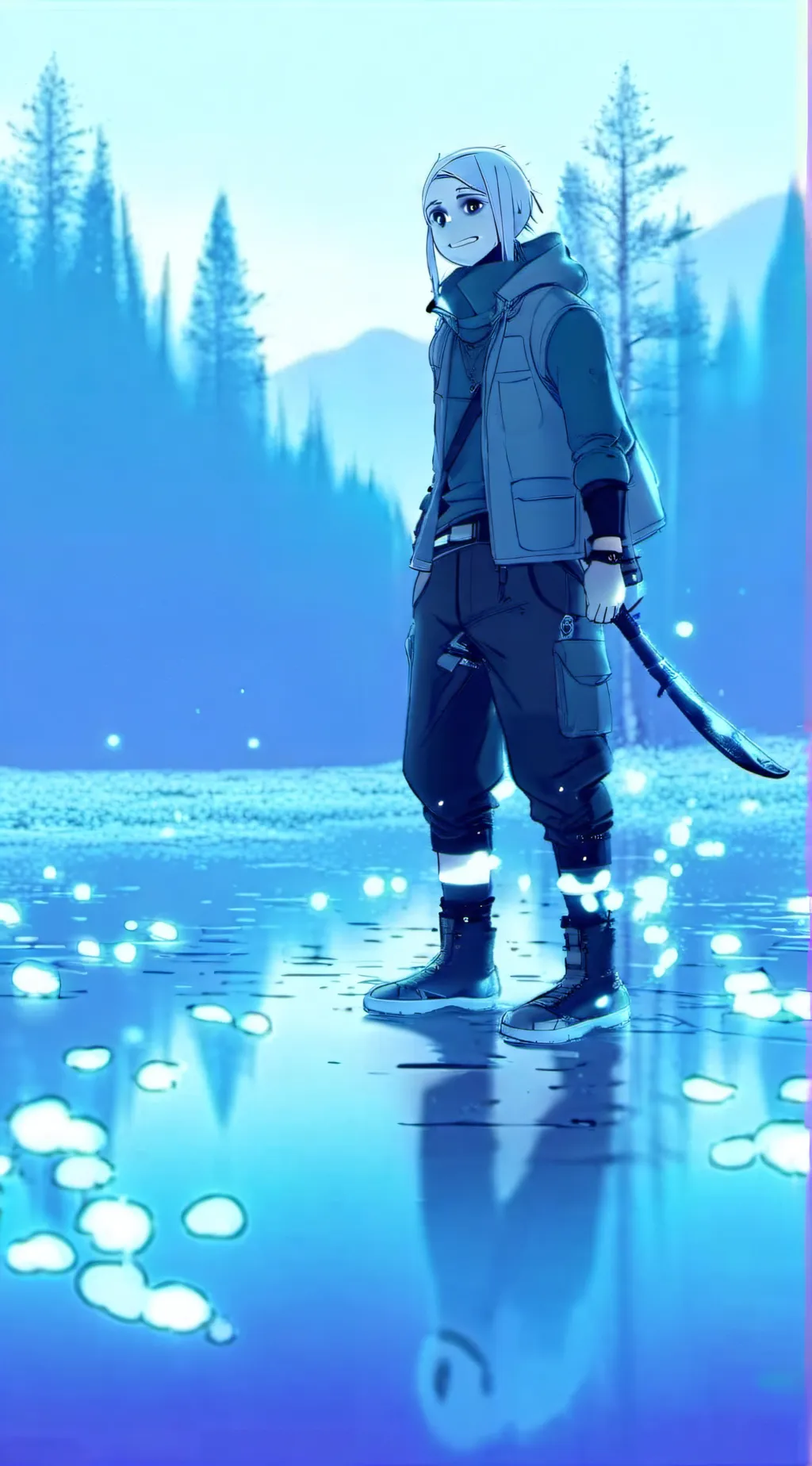 ai character: Sans  background