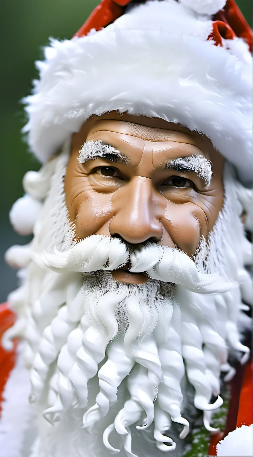 ai character: Santa stuck in c.. background