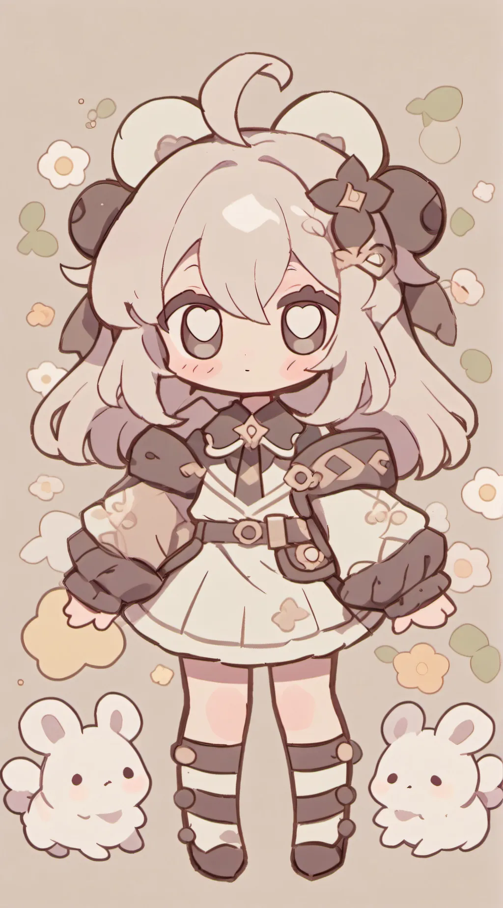 ai character: chibi background
