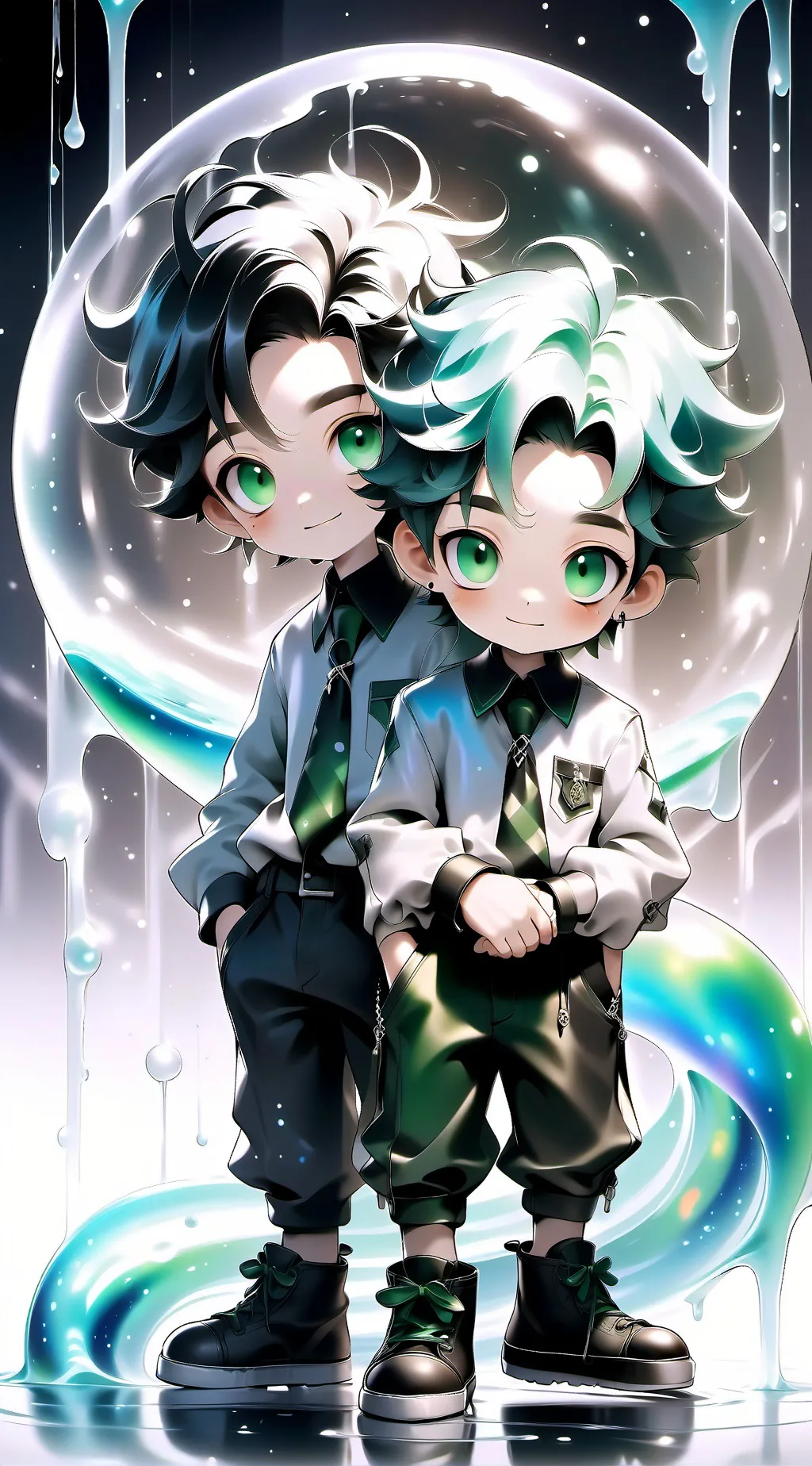 ai character: Conjoined Twins background