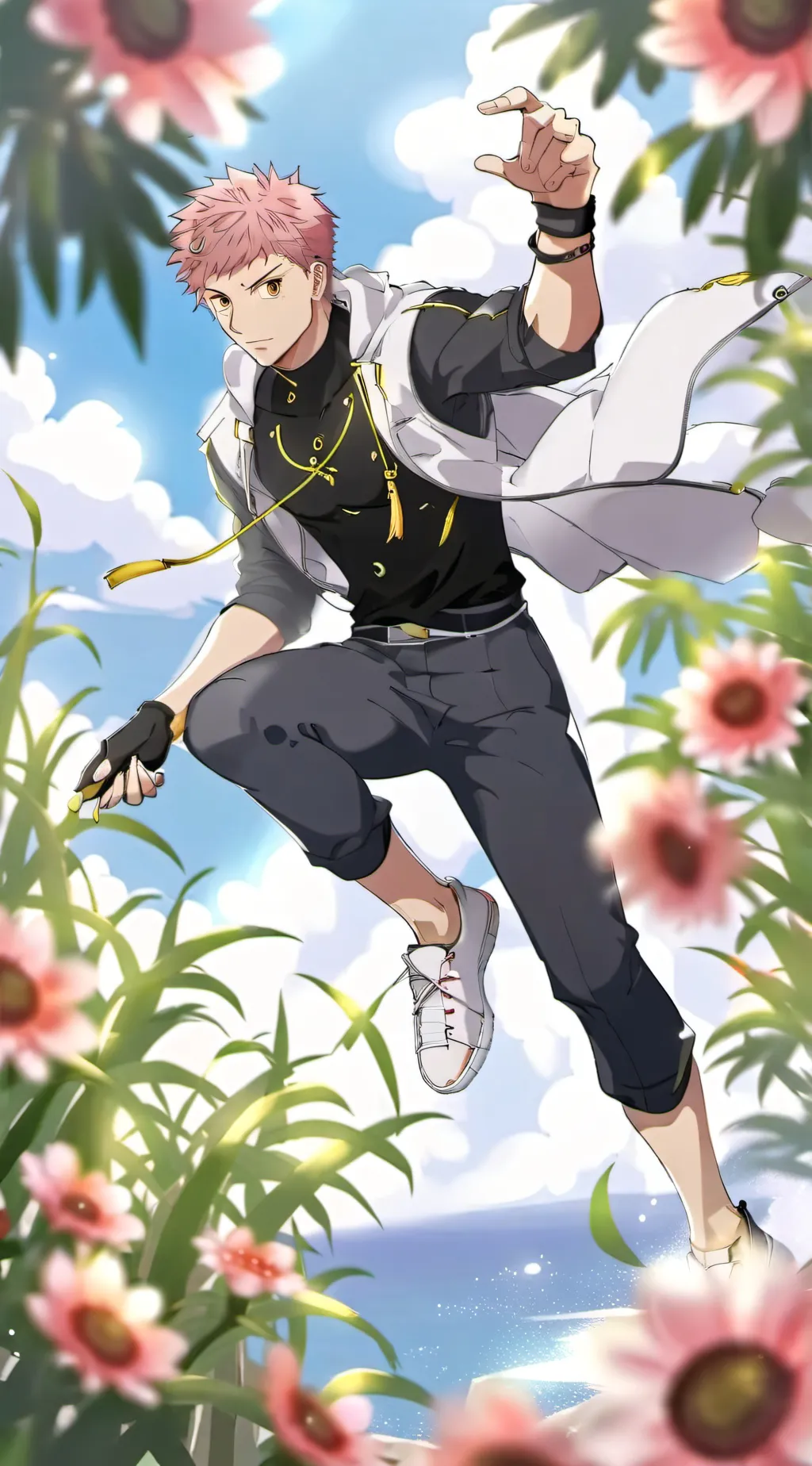 ai character: itadori background