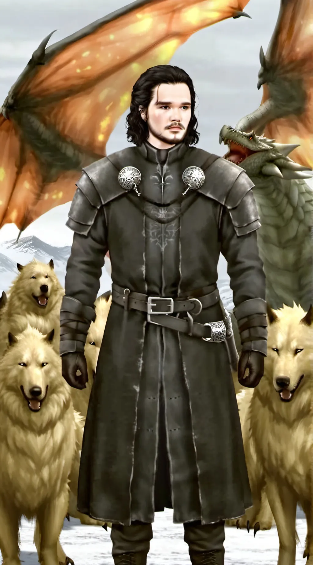 ai character: Jon Snow background