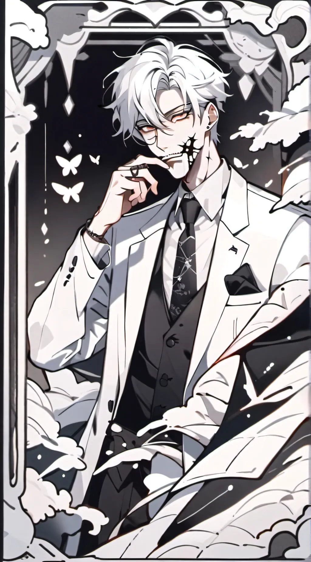 ai character: MHA scary  background