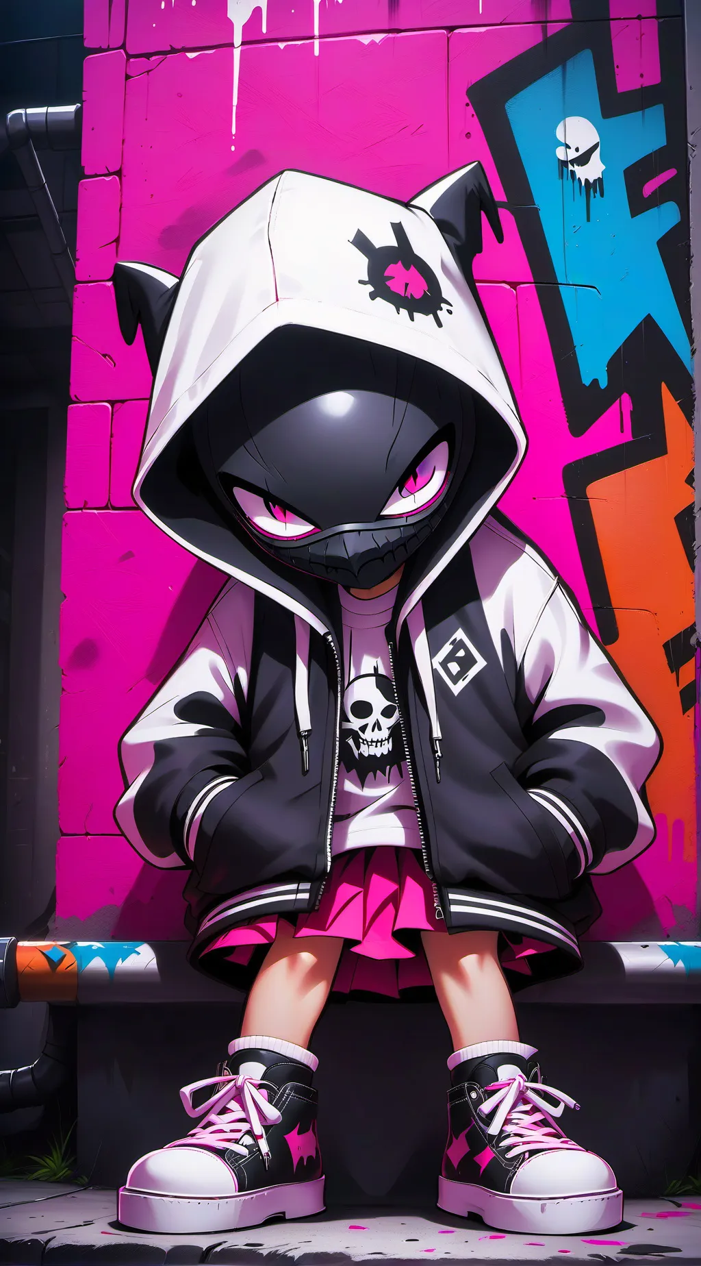 ai character: ア͛ю͛モ͛⦚ш͛ background